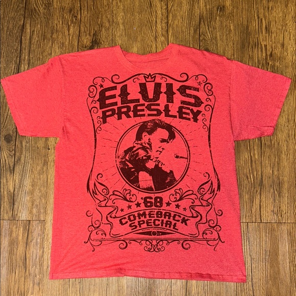 Other - Elvis Presley Red Graphic T-Shirt